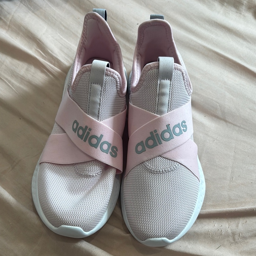 Adidas Women's Pink Slip-On Sneakers